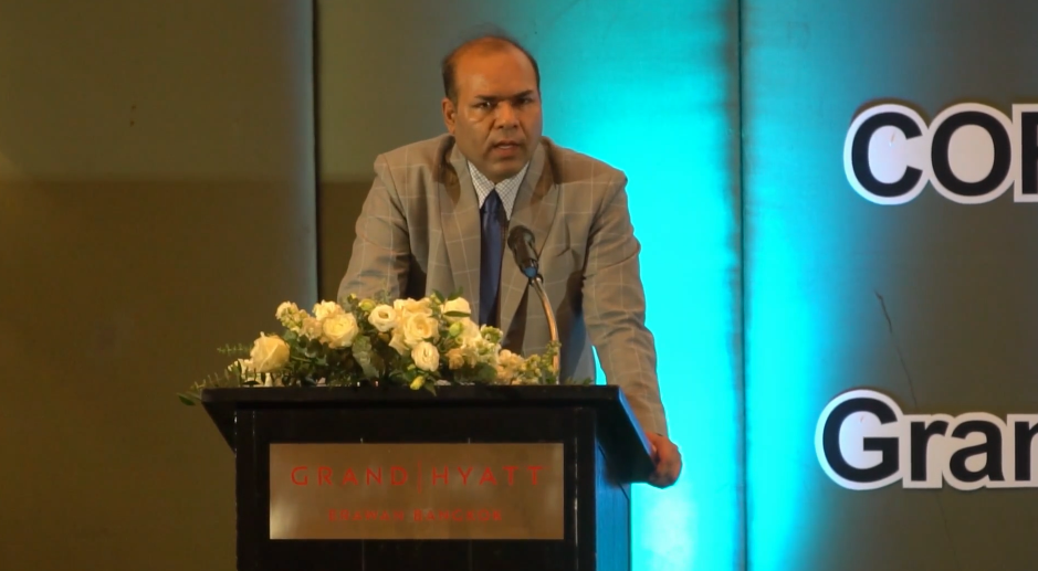 Mr Hemant Kaushik During his thanks speech at IBC Corporate awards 2022