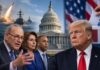 US Democrats question Trump policies affecting military spending and economic stability.