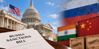 US Bill Enables Tariffs on Indian and Chinese Markets Amid Russia Sanctions.